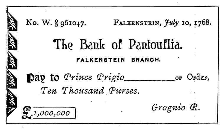 The King's Cheque
