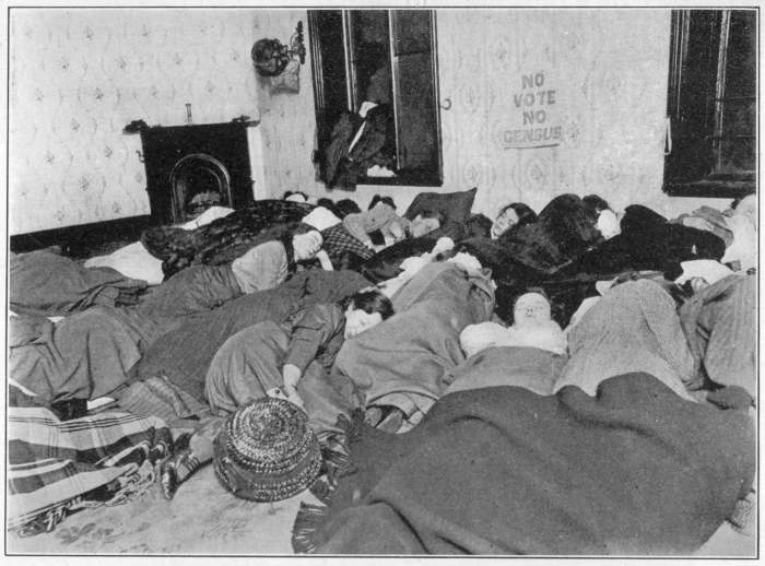 IN THIS MANNER THOUSANDS OF WOMEN THROUGHOUT THE KINGDOM
SLEPT IN UNOCCUPIED HOUSES OVER CENSUS NIGHT