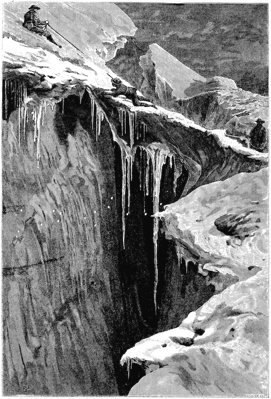 THE BERGSCHRUND ON THE DENT BLANCHE IN 1865.