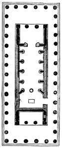 Fig. 159.—Plan of the Temple of Apollo at Bassæ.