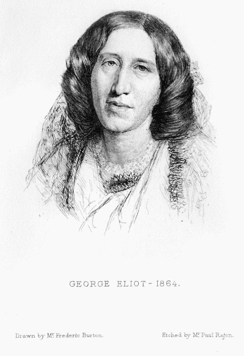 Portrait of George Eliot.
Etched by M. Rajon