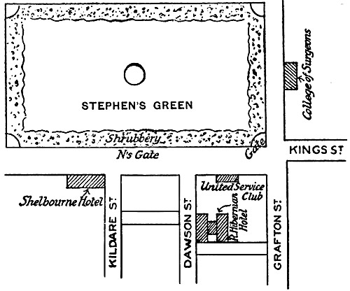 Map, Stephen's Green