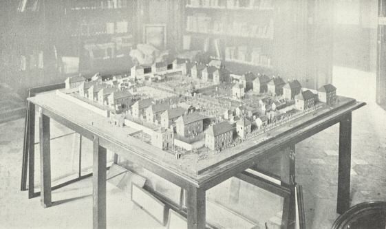 Plate XX.—Model of the Prison of Norman Cross, England, in
the County of, and 4½ Leagues from, Huntingdon (In the
Musée de l’Armée, Hôtel des Invalides,
Paris)