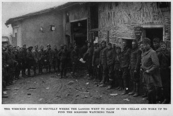 The wrecked house in Neuvilly where the lassies went to sleep in the cellar and woke up to find the soldiers watching